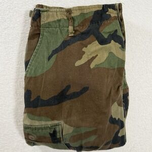 VTG‎ US Military Army Woodland Camo Cargo Pants Medium Regular 90s BDU's